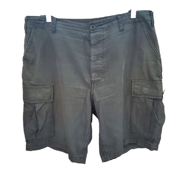 Unbranded Other - Mens Black Cargo Shorts Size Medium Overload 6 Pocket Outdoor Hiking Utility M